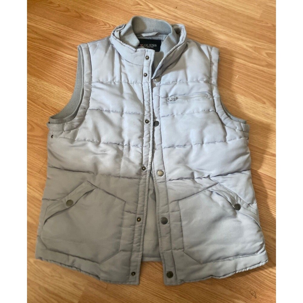Guess Gray Puffer Vest